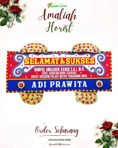 Papan Bunga Ucapan Selamat Megucilik